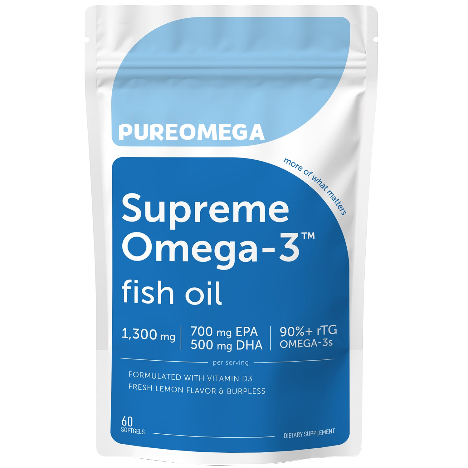Omega-3 Fish Oil w/ No Rancid Oil And 90% More Effective